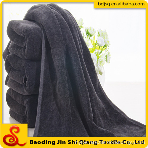 Wholesale Soft Ultra Absorbent Velour Black 100% Cotton Sport Towel